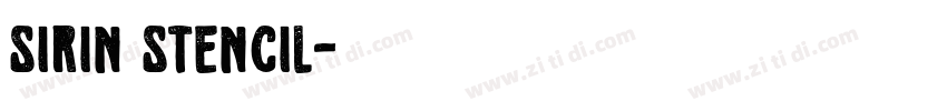 Sirin Stencil字体转换